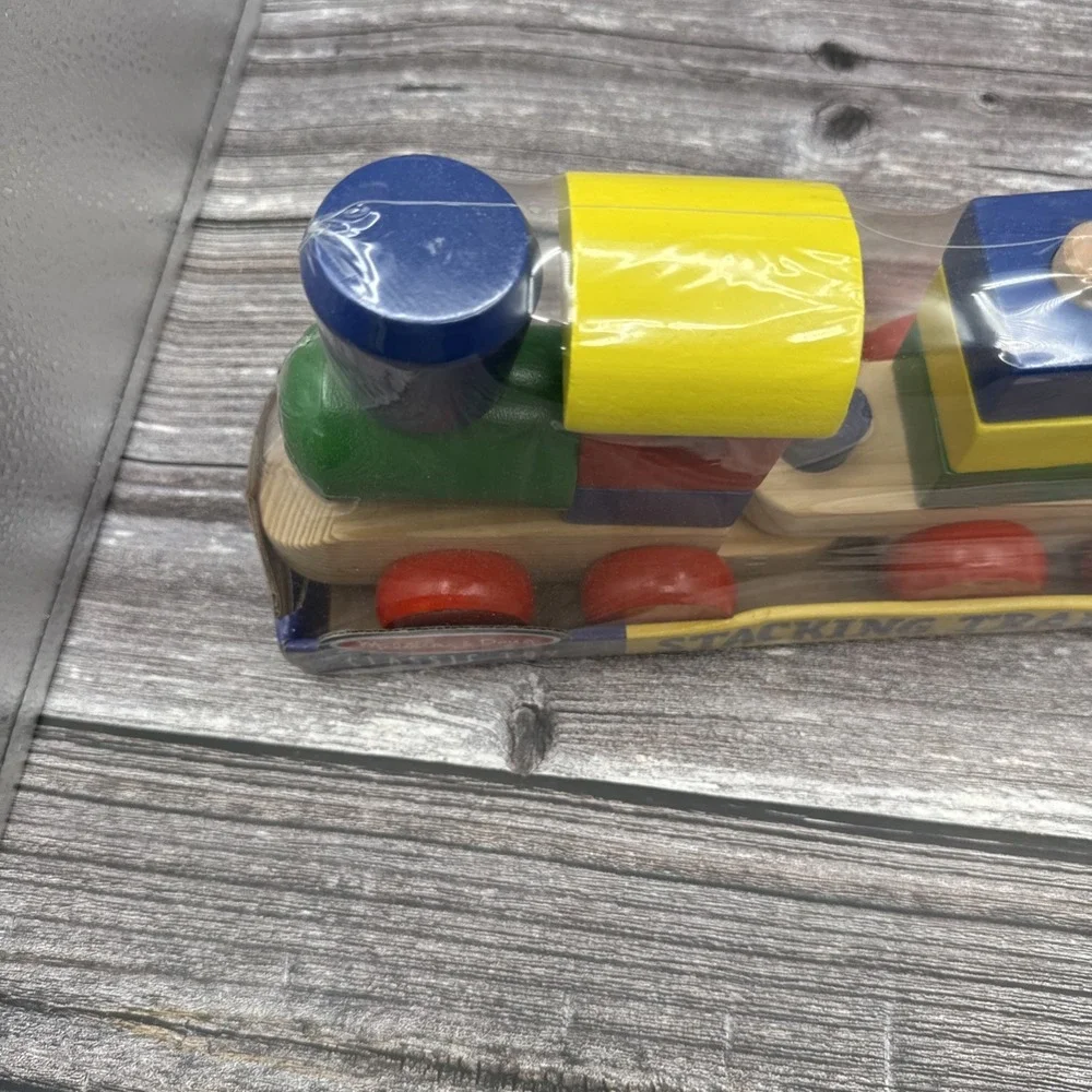 PreSchool, Stacking TRAIN, Melissa & Doug Wood 18 pcs, ages 2+